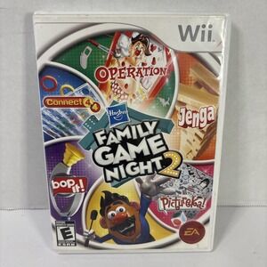 Hasbro Family Game Night 2 Nintendo Wii 2009 Complete In Box CIB Tested